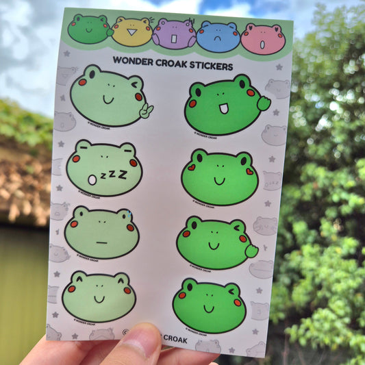 Wonder Croak Sticker Pack (Green)