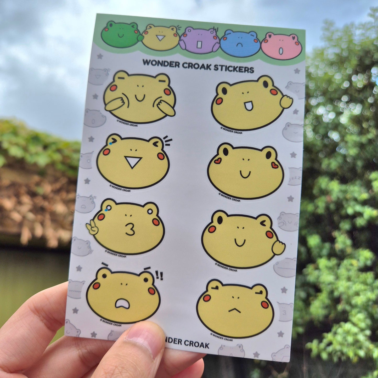 Wonder Croak Sticker Pack (Yellow)