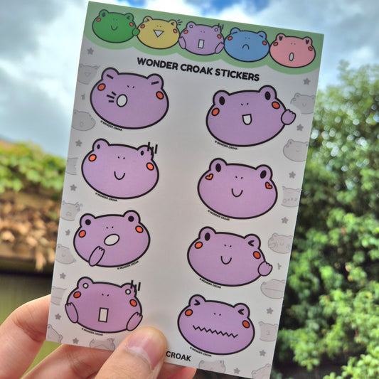 Wonder Croak Sticker Pack (Purple)