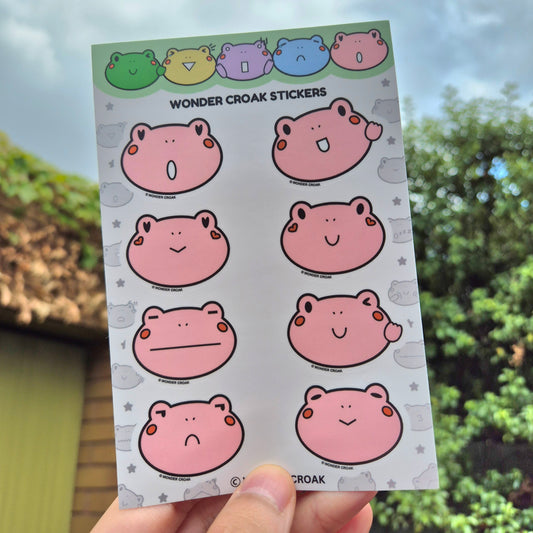 Wonder Croak Sticker Pack (Pink)