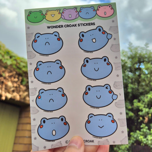 Wonder Croak Sticker Pack (Blue)