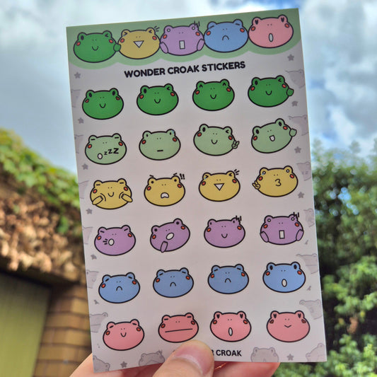 Mini Wonder Croak Sticker Pack